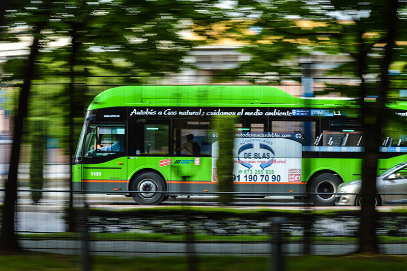 Intercity Bus green